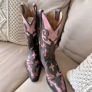 Square Toed Western Cowboy Boots